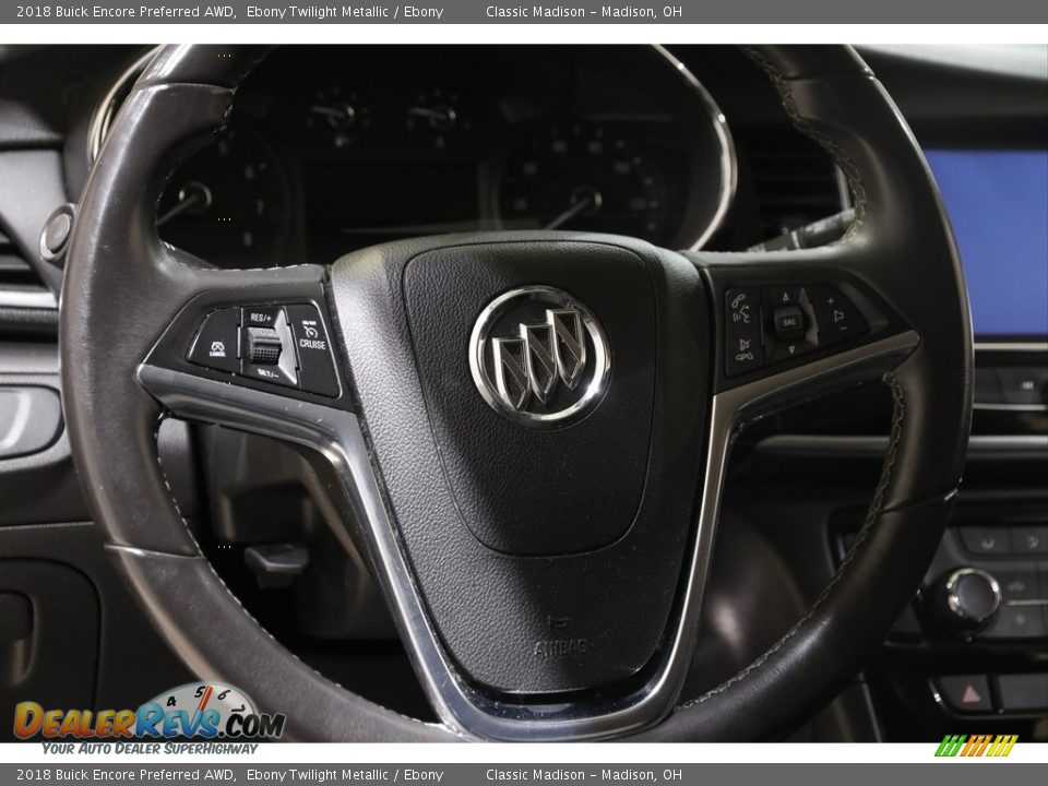 2018 Buick Encore Preferred AWD Ebony Twilight Metallic / Ebony Photo #7