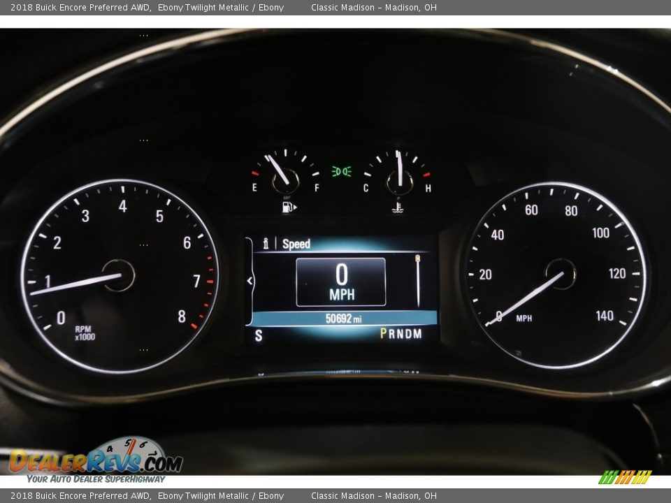 2018 Buick Encore Preferred AWD Ebony Twilight Metallic / Ebony Photo #8