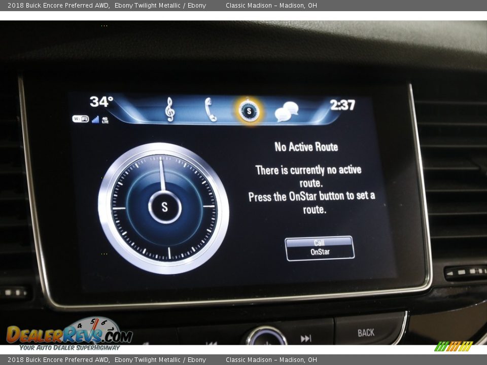 2018 Buick Encore Preferred AWD Ebony Twilight Metallic / Ebony Photo #12