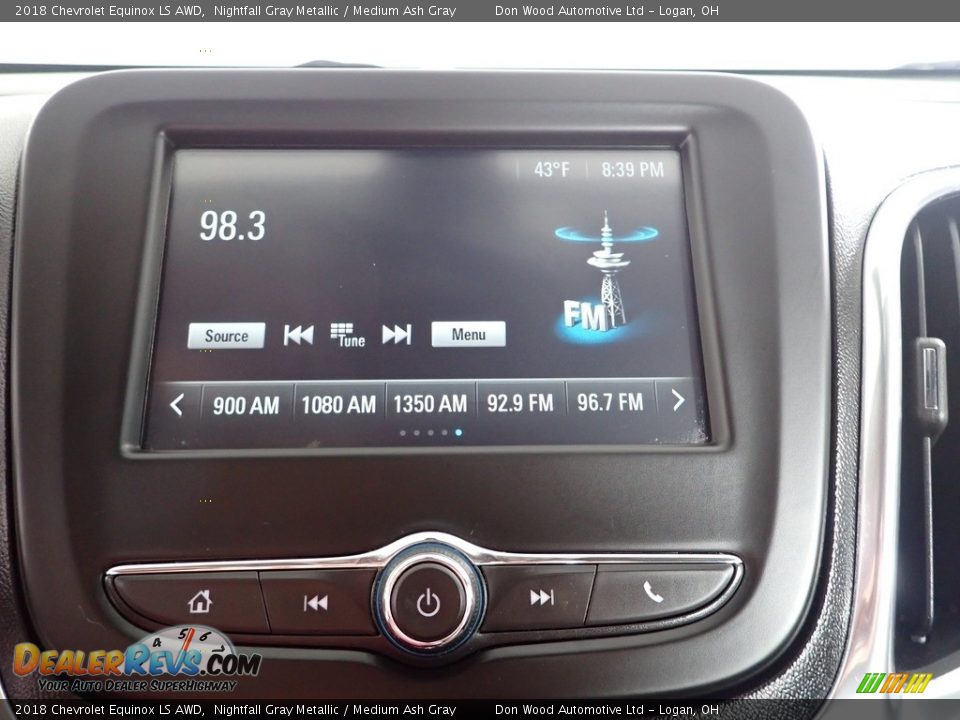 2018 Chevrolet Equinox LS AWD Nightfall Gray Metallic / Medium Ash Gray Photo #2