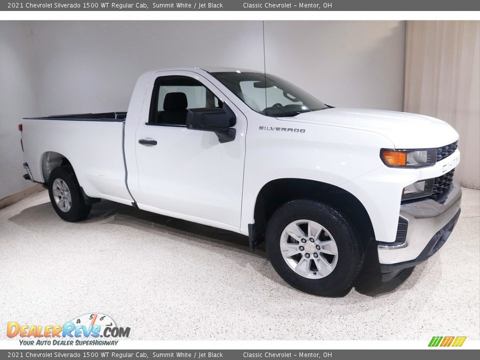 2021 Chevrolet Silverado 1500 WT Regular Cab Summit White / Jet Black Photo #1