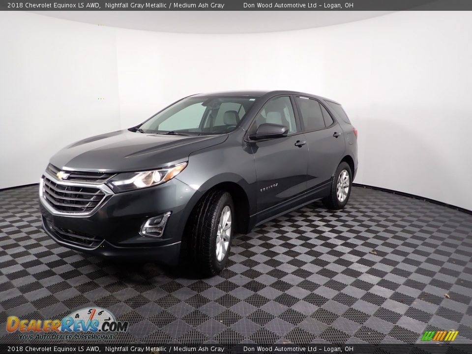 2018 Chevrolet Equinox LS AWD Nightfall Gray Metallic / Medium Ash Gray Photo #5