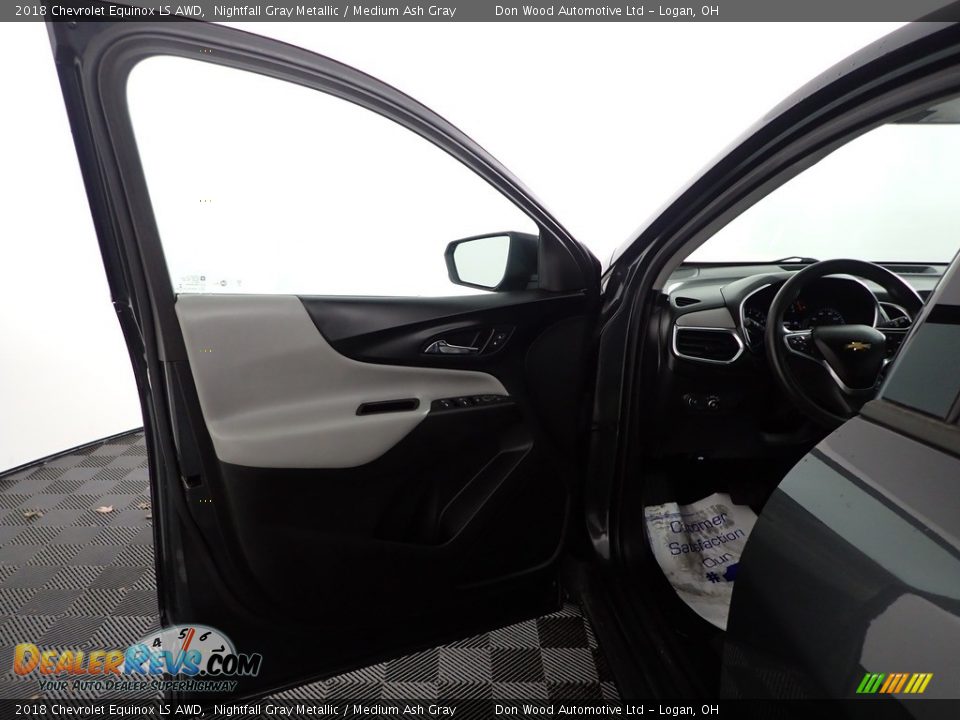 2018 Chevrolet Equinox LS AWD Nightfall Gray Metallic / Medium Ash Gray Photo #11