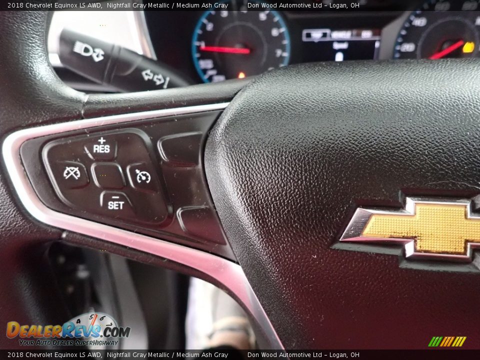 2018 Chevrolet Equinox LS AWD Nightfall Gray Metallic / Medium Ash Gray Photo #16