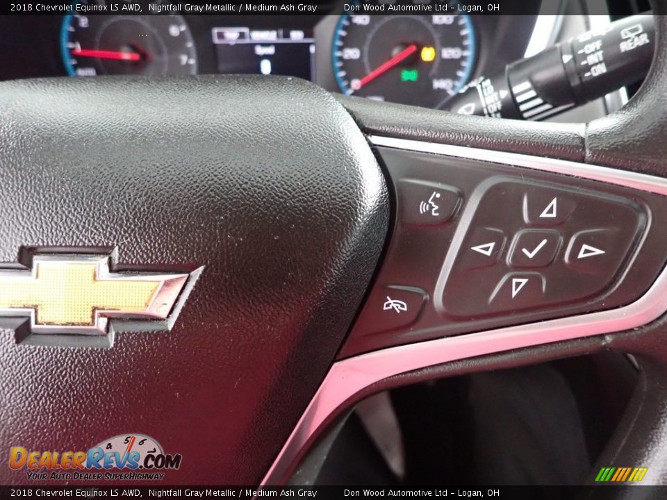 2018 Chevrolet Equinox LS AWD Nightfall Gray Metallic / Medium Ash Gray Photo #17