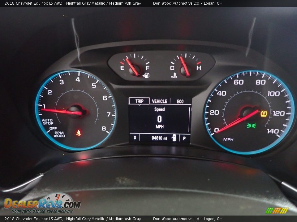 2018 Chevrolet Equinox LS AWD Nightfall Gray Metallic / Medium Ash Gray Photo #18