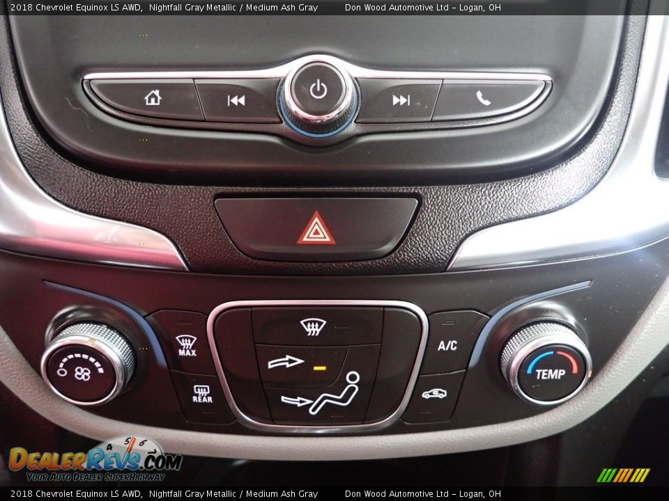 2018 Chevrolet Equinox LS AWD Nightfall Gray Metallic / Medium Ash Gray Photo #19