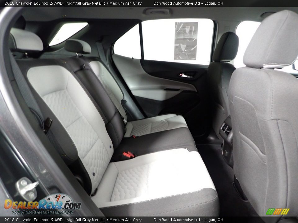 2018 Chevrolet Equinox LS AWD Nightfall Gray Metallic / Medium Ash Gray Photo #28