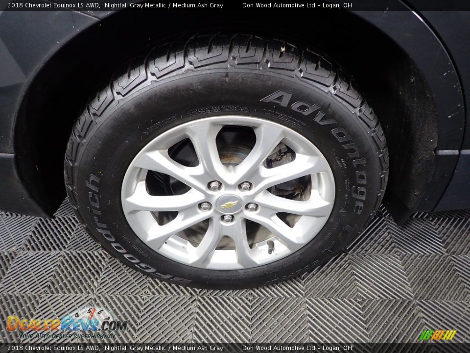 2018 Chevrolet Equinox LS AWD Nightfall Gray Metallic / Medium Ash Gray Photo #29