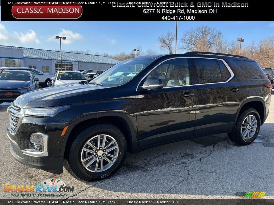 2023 Chevrolet Traverse LT AWD Mosaic Black Metallic / Jet Black Photo #1