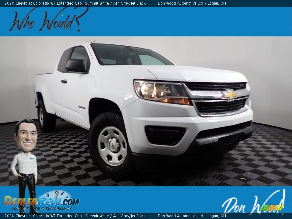 2020 Chevrolet Colorado WT Extended Cab Summit White / Ash Gray/Jet Black Photo #1
