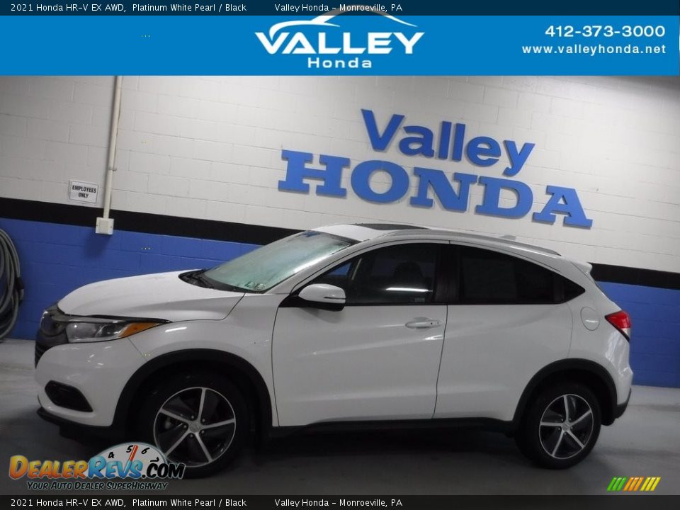 2021 Honda HR-V EX AWD Platinum White Pearl / Black Photo #2