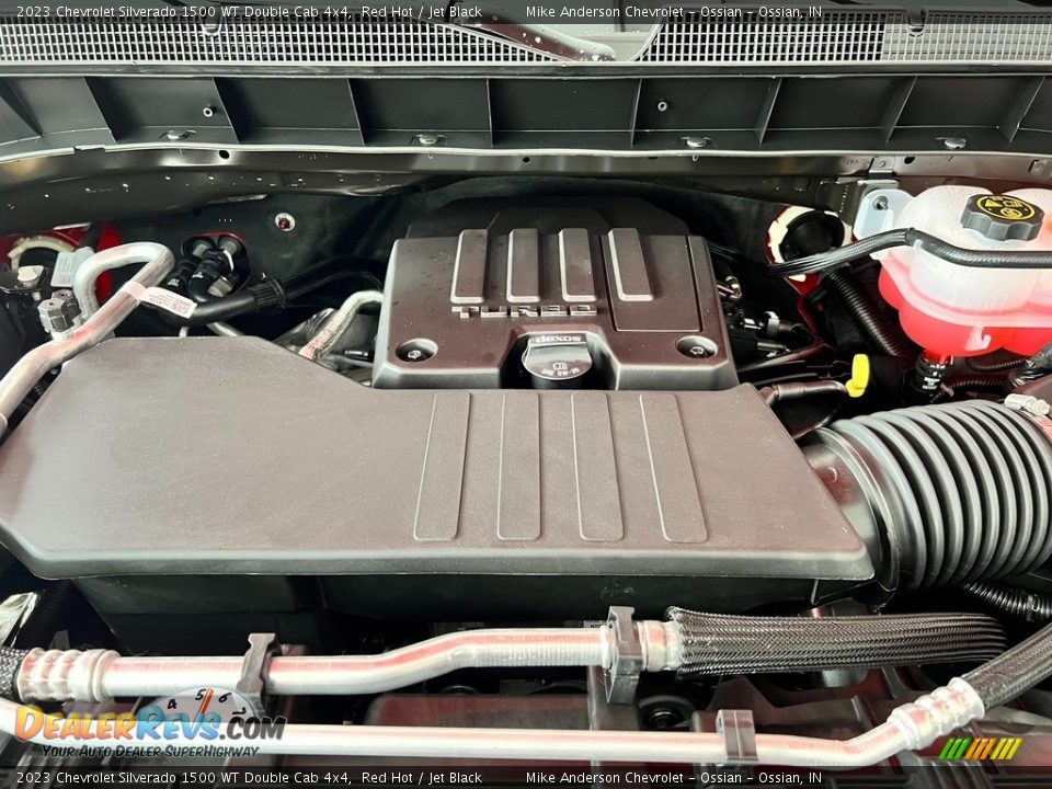 2023 Chevrolet Silverado 1500 WT Double Cab 4x4 2.7 Liter Turbocharged DOHC 16-Valve VVT 4 Cylinder Engine Photo #4