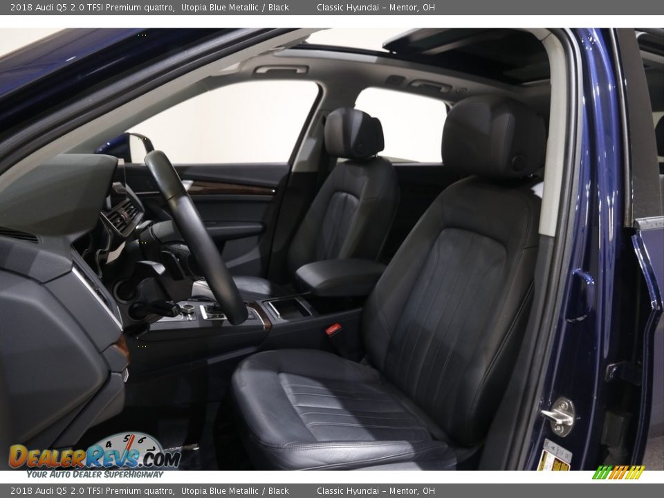 2018 Audi Q5 2.0 TFSI Premium quattro Utopia Blue Metallic / Black Photo #5