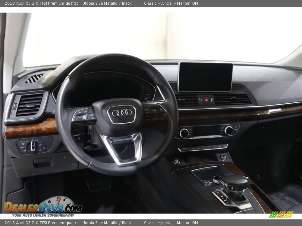 2018 Audi Q5 2.0 TFSI Premium quattro Utopia Blue Metallic / Black Photo #6