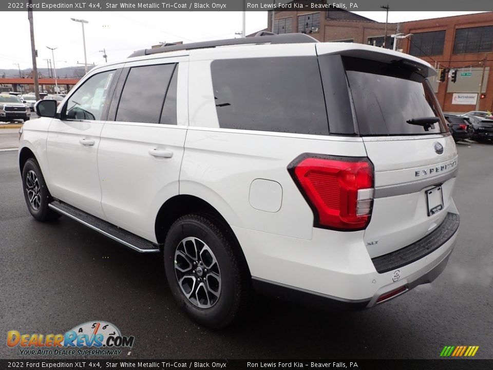 2022 Ford Expedition XLT 4x4 Star White Metallic Tri-Coat / Black Onyx Photo #6