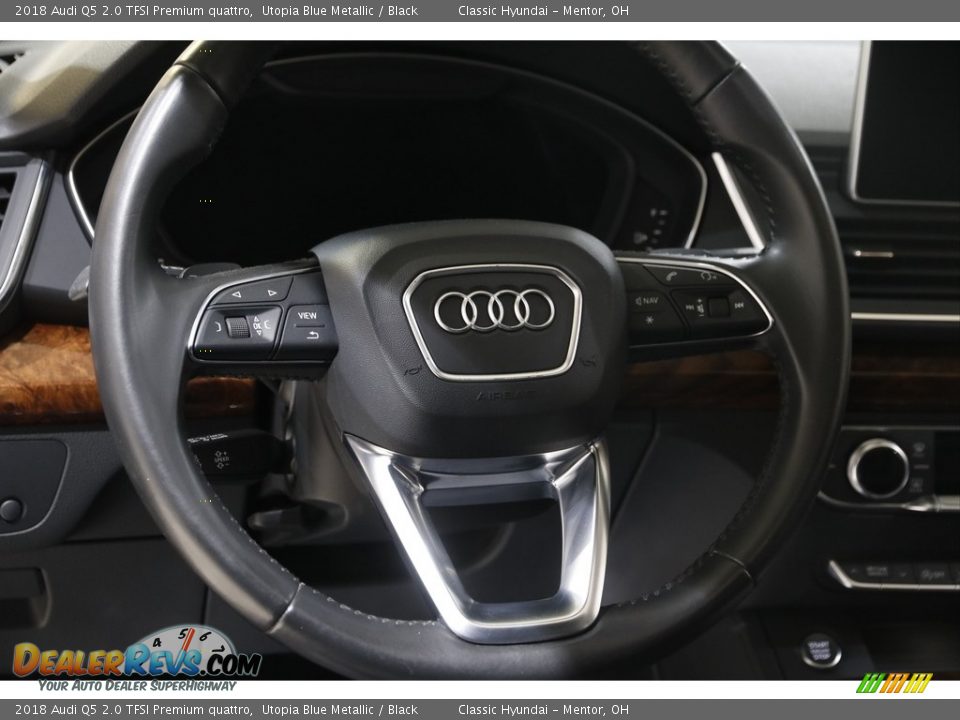 2018 Audi Q5 2.0 TFSI Premium quattro Utopia Blue Metallic / Black Photo #7