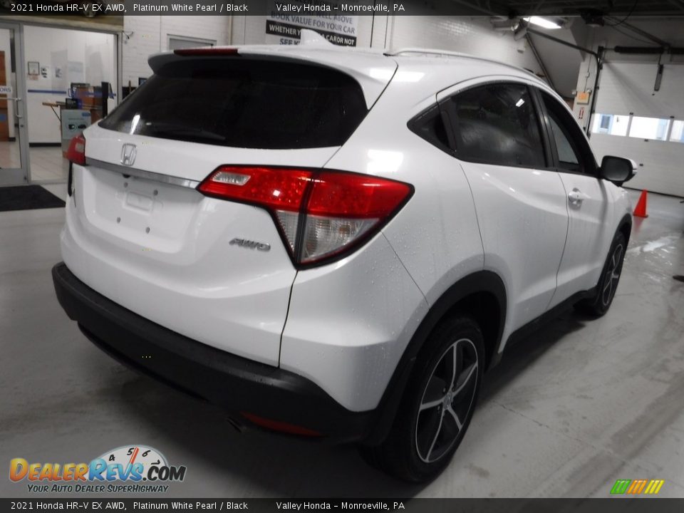 2021 Honda HR-V EX AWD Platinum White Pearl / Black Photo #7