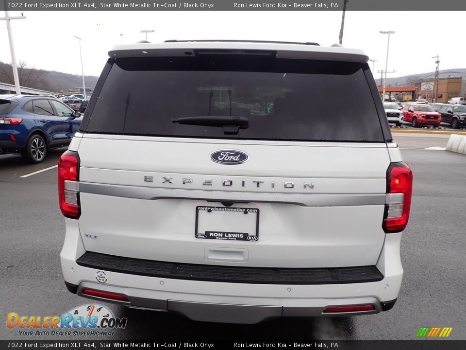 2022 Ford Expedition XLT 4x4 Star White Metallic Tri-Coat / Black Onyx Photo #7