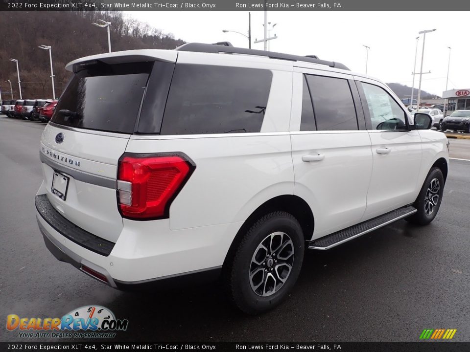 2022 Ford Expedition XLT 4x4 Star White Metallic Tri-Coat / Black Onyx Photo #8