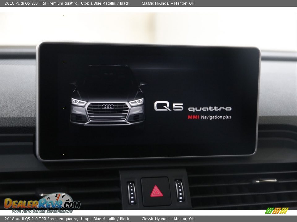 2018 Audi Q5 2.0 TFSI Premium quattro Utopia Blue Metallic / Black Photo #9