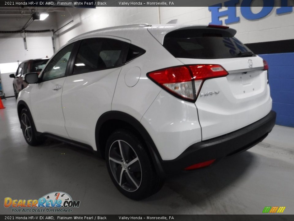 2021 Honda HR-V EX AWD Platinum White Pearl / Black Photo #10