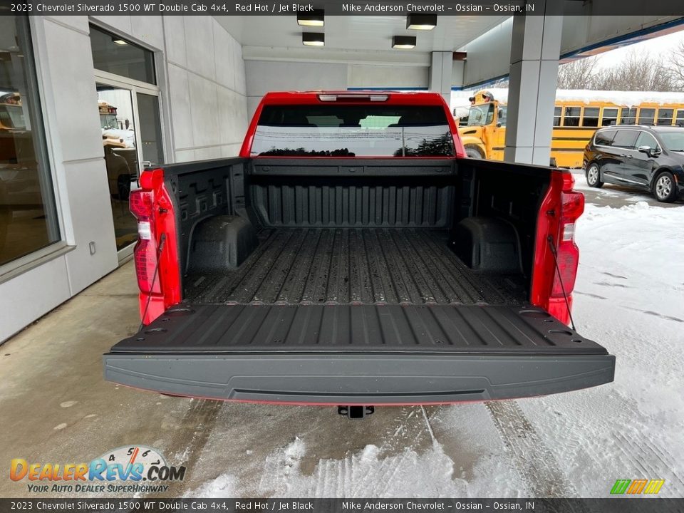 2023 Chevrolet Silverado 1500 WT Double Cab 4x4 Red Hot / Jet Black Photo #9