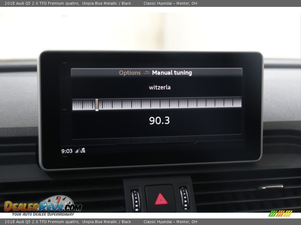 2018 Audi Q5 2.0 TFSI Premium quattro Utopia Blue Metallic / Black Photo #12
