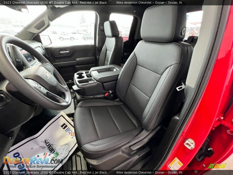 Jet Black Interior - 2023 Chevrolet Silverado 1500 WT Double Cab 4x4 Photo #15