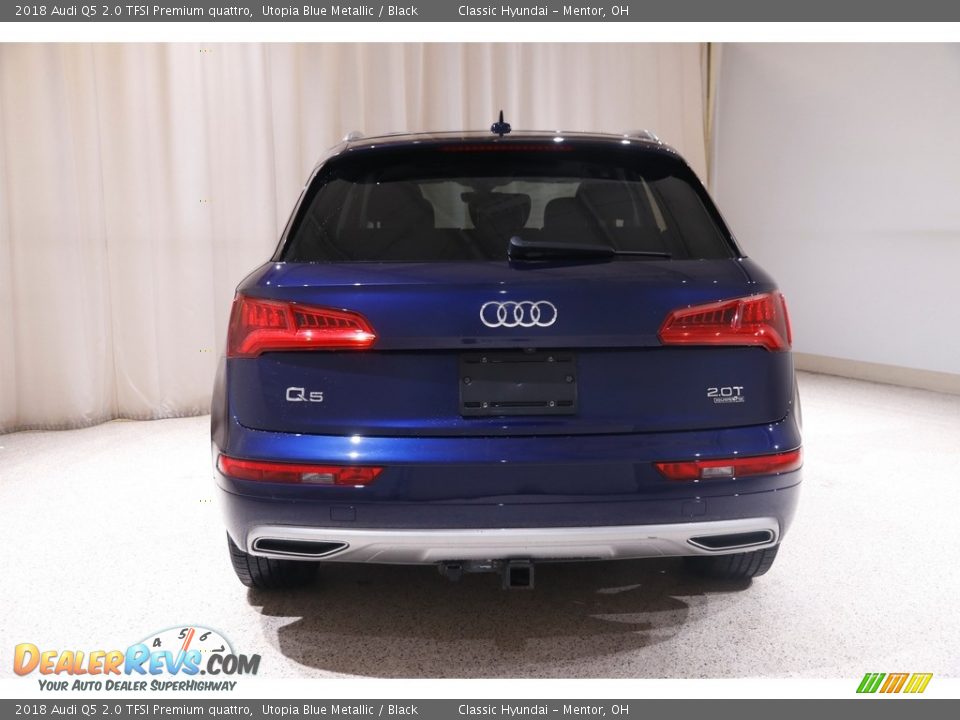 2018 Audi Q5 2.0 TFSI Premium quattro Utopia Blue Metallic / Black Photo #21