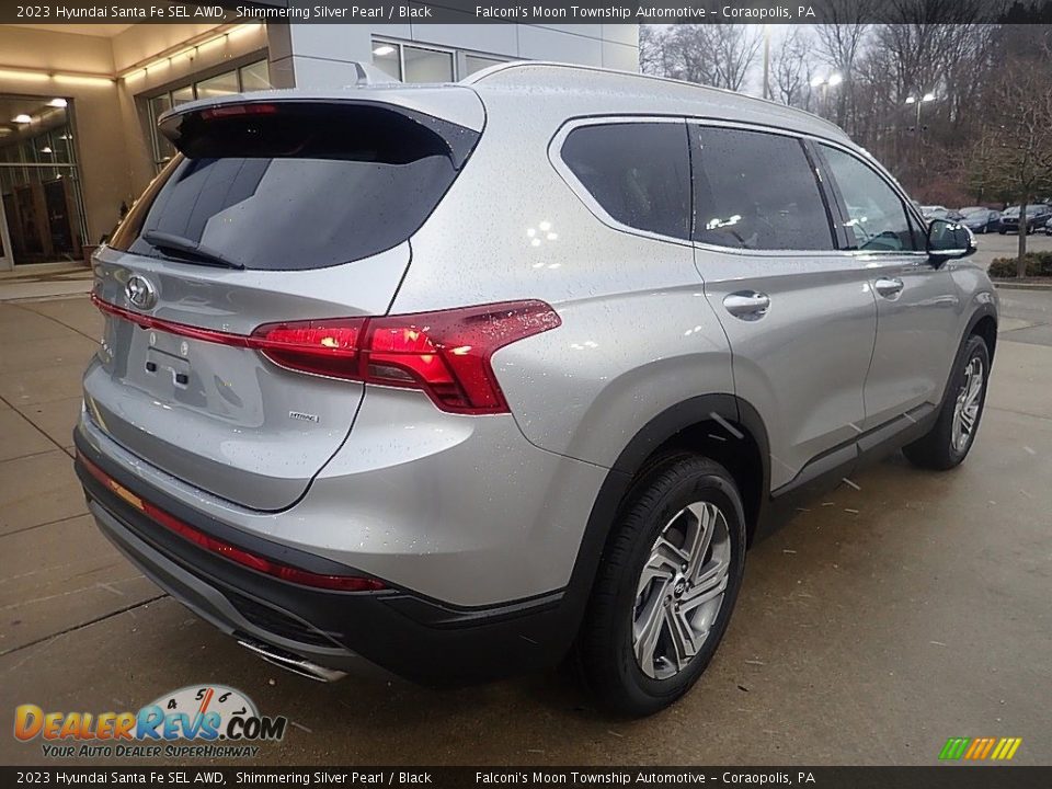 2023 Hyundai Santa Fe SEL AWD Shimmering Silver Pearl / Black Photo #2