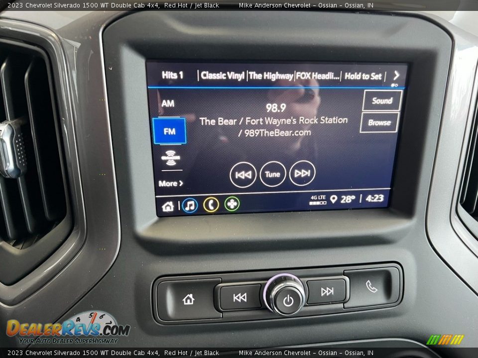 Controls of 2023 Chevrolet Silverado 1500 WT Double Cab 4x4 Photo #22