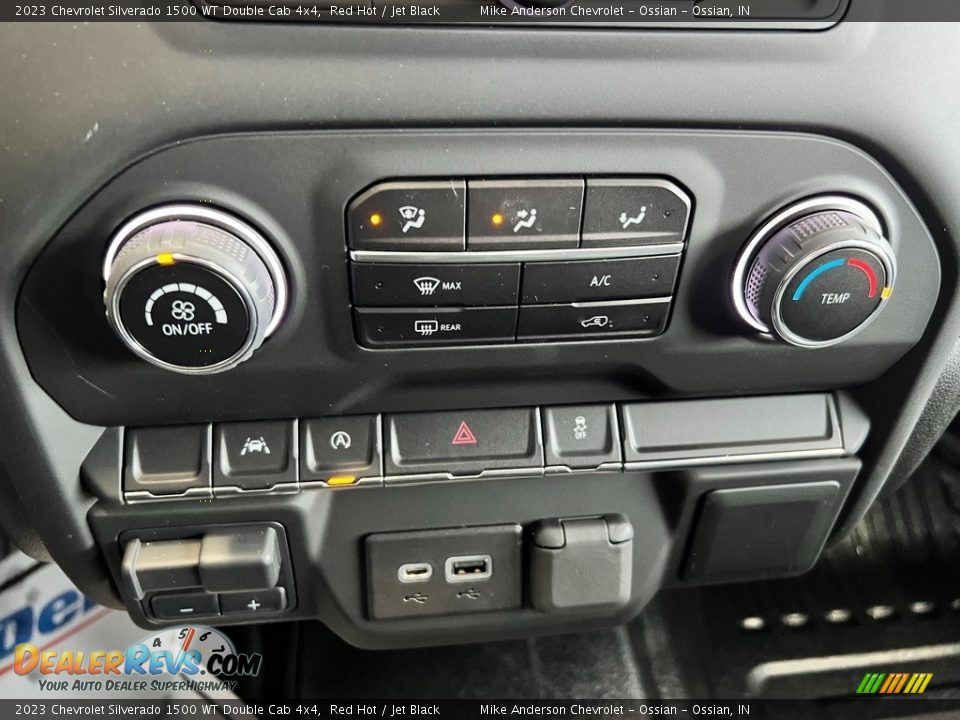 Controls of 2023 Chevrolet Silverado 1500 WT Double Cab 4x4 Photo #24