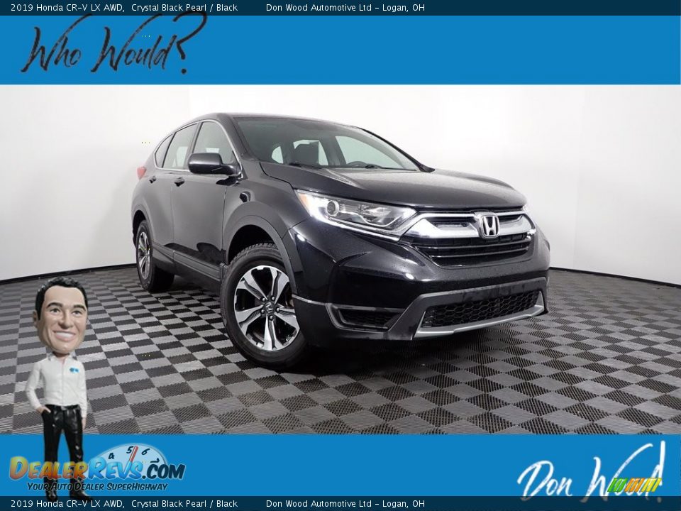 2019 Honda CR-V LX AWD Crystal Black Pearl / Black Photo #1