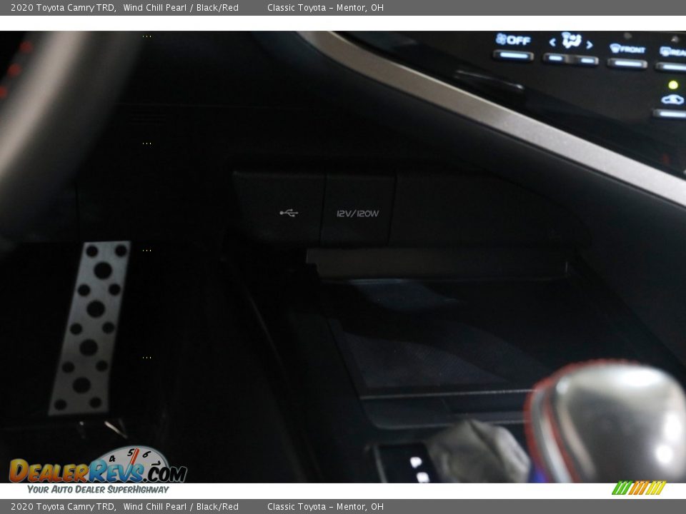 2020 Toyota Camry TRD Wind Chill Pearl / Black/Red Photo #12