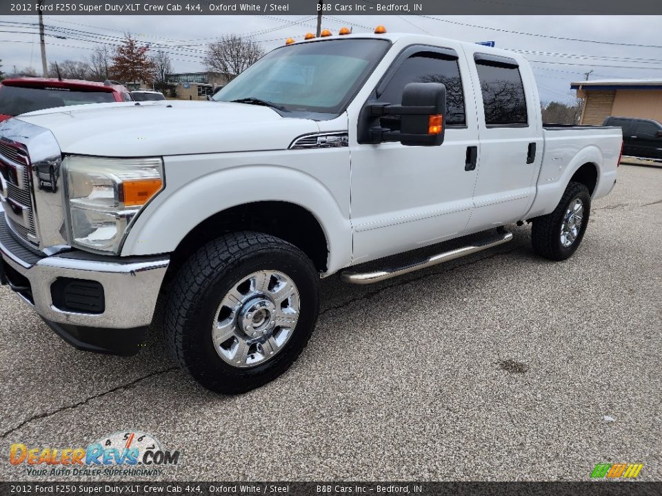 2012 Ford F250 Super Duty XLT Crew Cab 4x4 Oxford White / Steel Photo #2