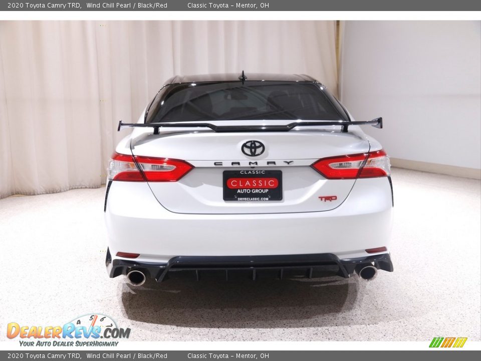 2020 Toyota Camry TRD Wind Chill Pearl / Black/Red Photo #18