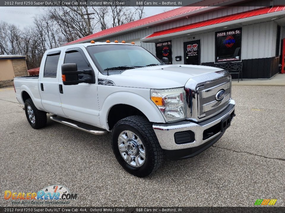 2012 Ford F250 Super Duty XLT Crew Cab 4x4 Oxford White / Steel Photo #4