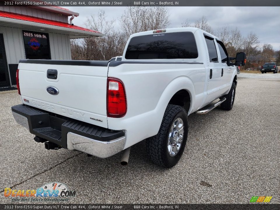 2012 Ford F250 Super Duty XLT Crew Cab 4x4 Oxford White / Steel Photo #6