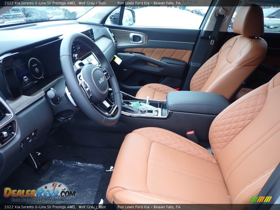Rust Interior - 2022 Kia Sorento X-Line SX Prestige AWD Photo #14
