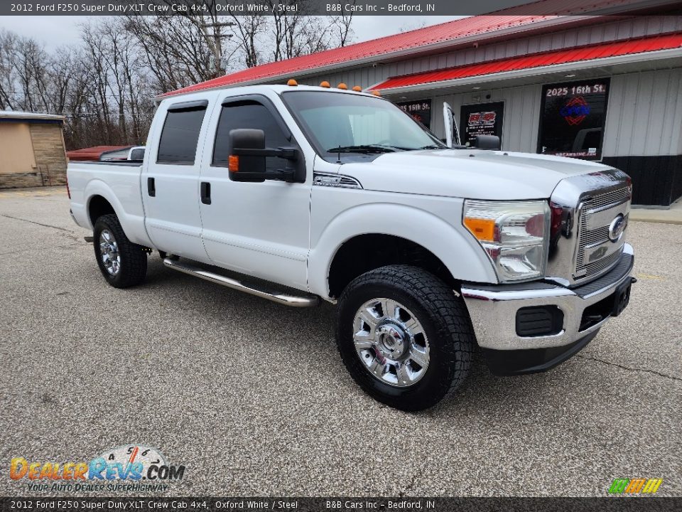 2012 Ford F250 Super Duty XLT Crew Cab 4x4 Oxford White / Steel Photo #23