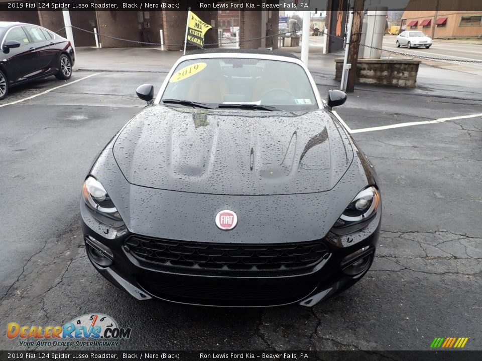 2019 Fiat 124 Spider Lusso Roadster Black / Nero (Black) Photo #3