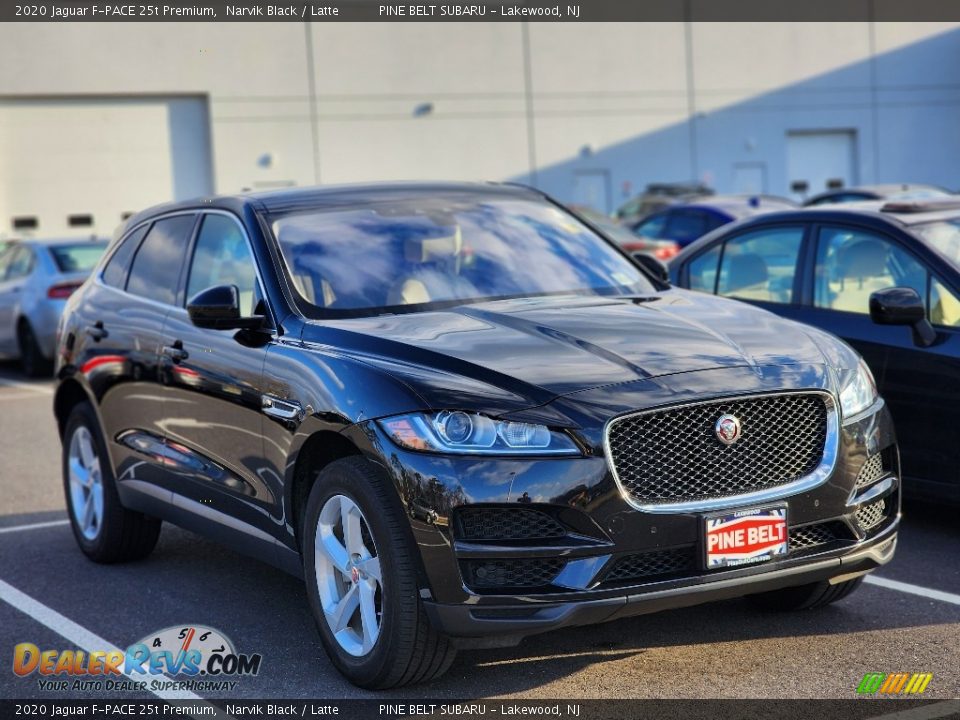 2020 Jaguar F-PACE 25t Premium Narvik Black / Latte Photo #3