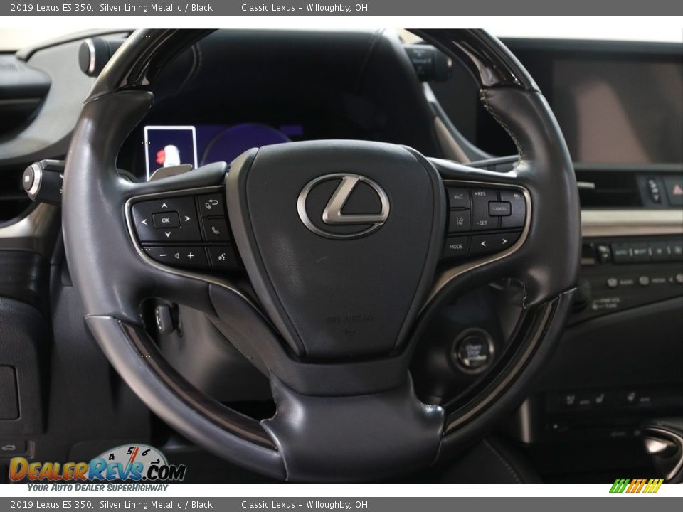 2019 Lexus ES 350 Silver Lining Metallic / Black Photo #7