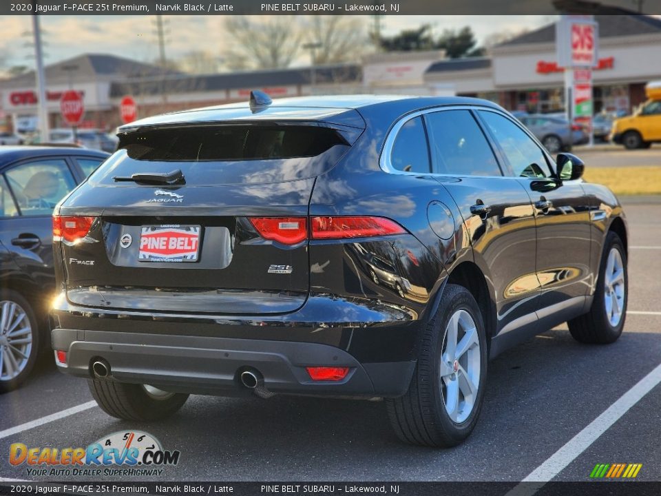 2020 Jaguar F-PACE 25t Premium Narvik Black / Latte Photo #6