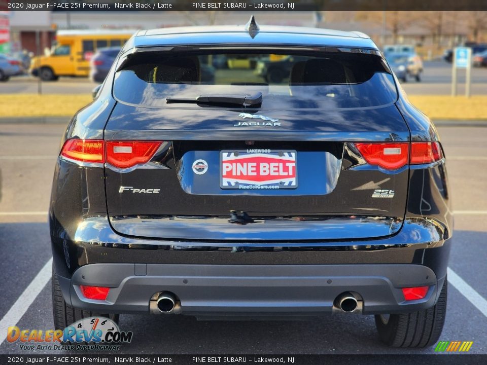 2020 Jaguar F-PACE 25t Premium Narvik Black / Latte Photo #7