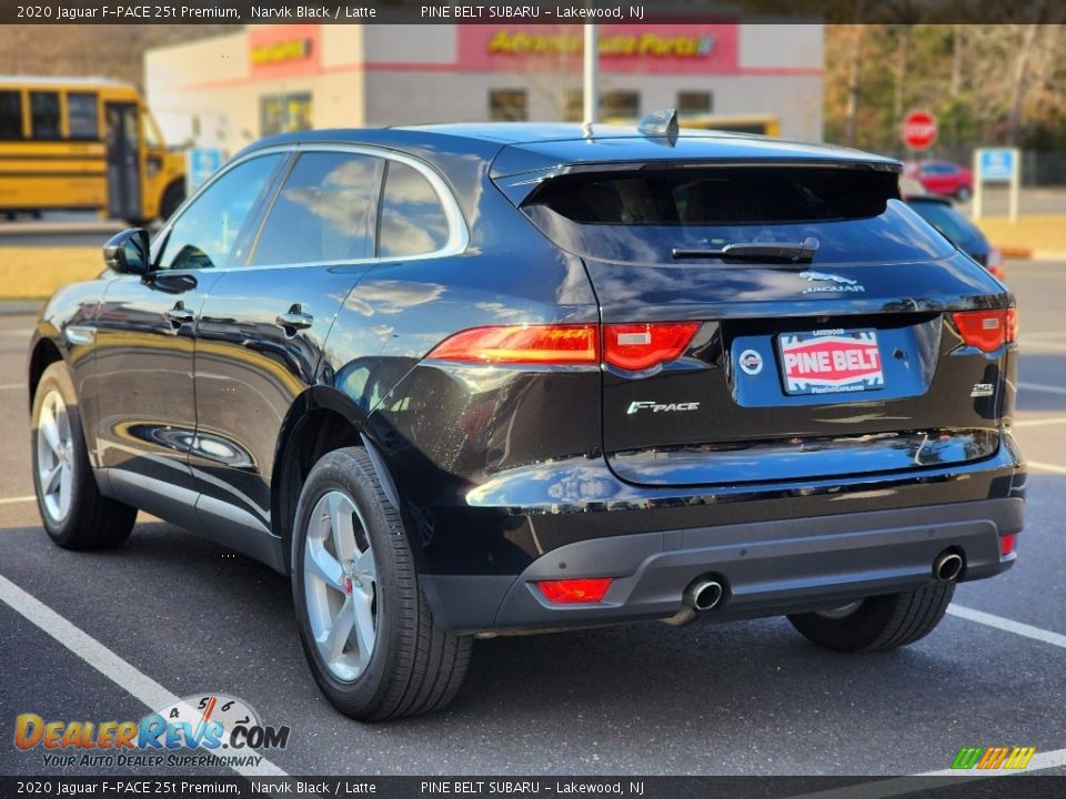 2020 Jaguar F-PACE 25t Premium Narvik Black / Latte Photo #8