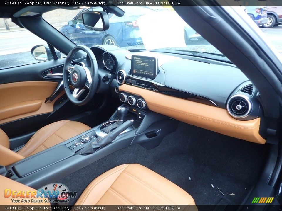 Nero (Black) Interior - 2019 Fiat 124 Spider Lusso Roadster Photo #11