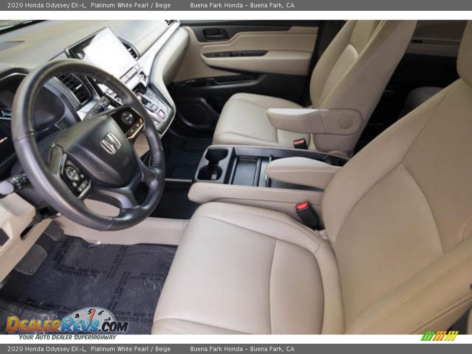 2020 Honda Odyssey EX-L Platinum White Pearl / Beige Photo #3