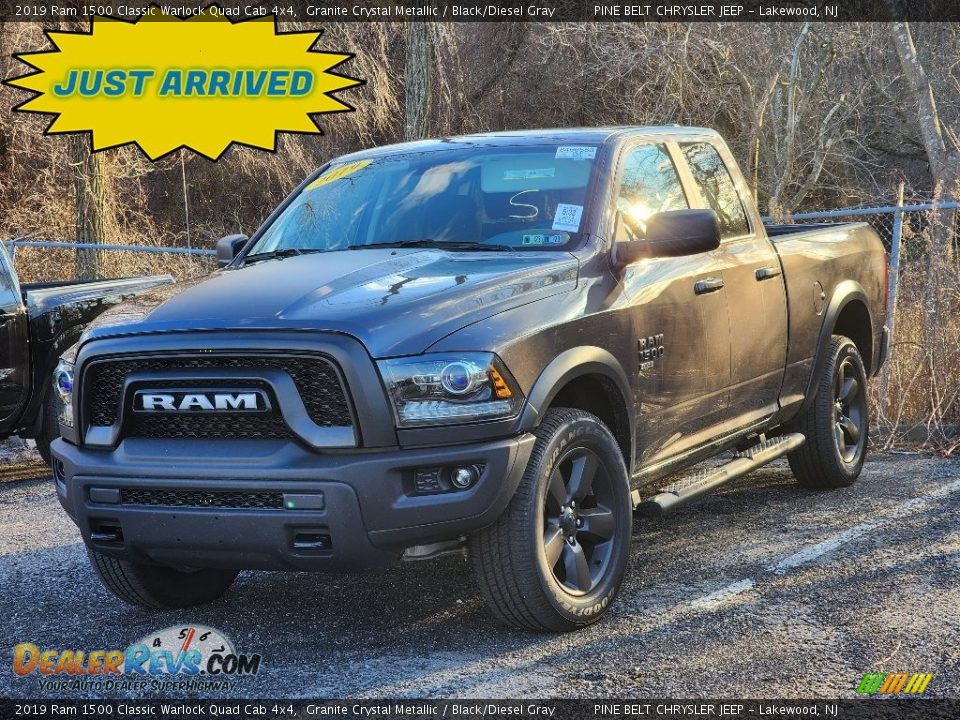 2019 Ram 1500 Classic Warlock Quad Cab 4x4 Granite Crystal Metallic / Black/Diesel Gray Photo #1